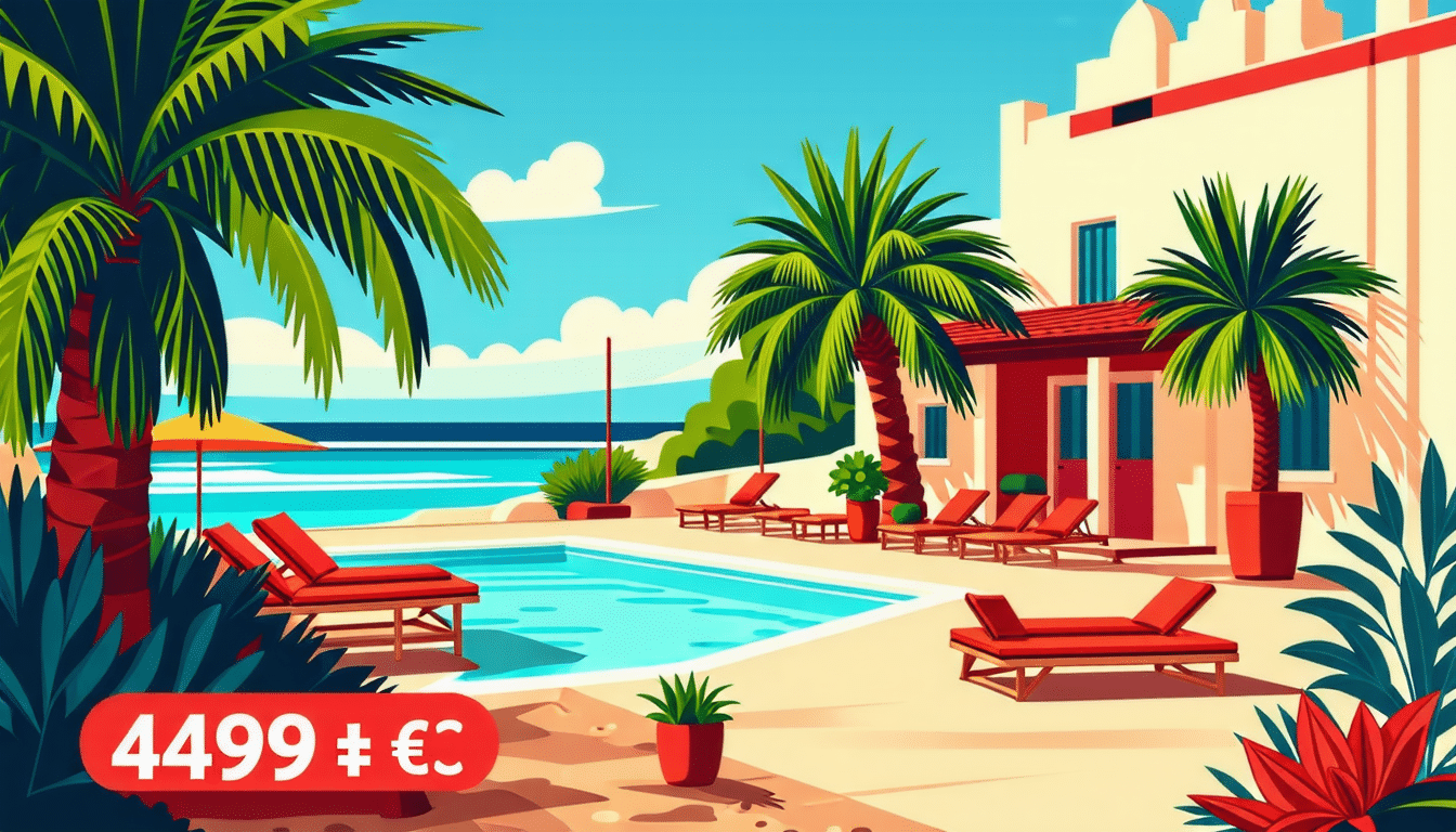 découvrez des vacances tout inclus en tunisie à moins de 449 euros par personne pour une semaine de détente. profitez de l'hospitalité tunisienne, du soleil et de la mer lors de votre séjour de rêve.