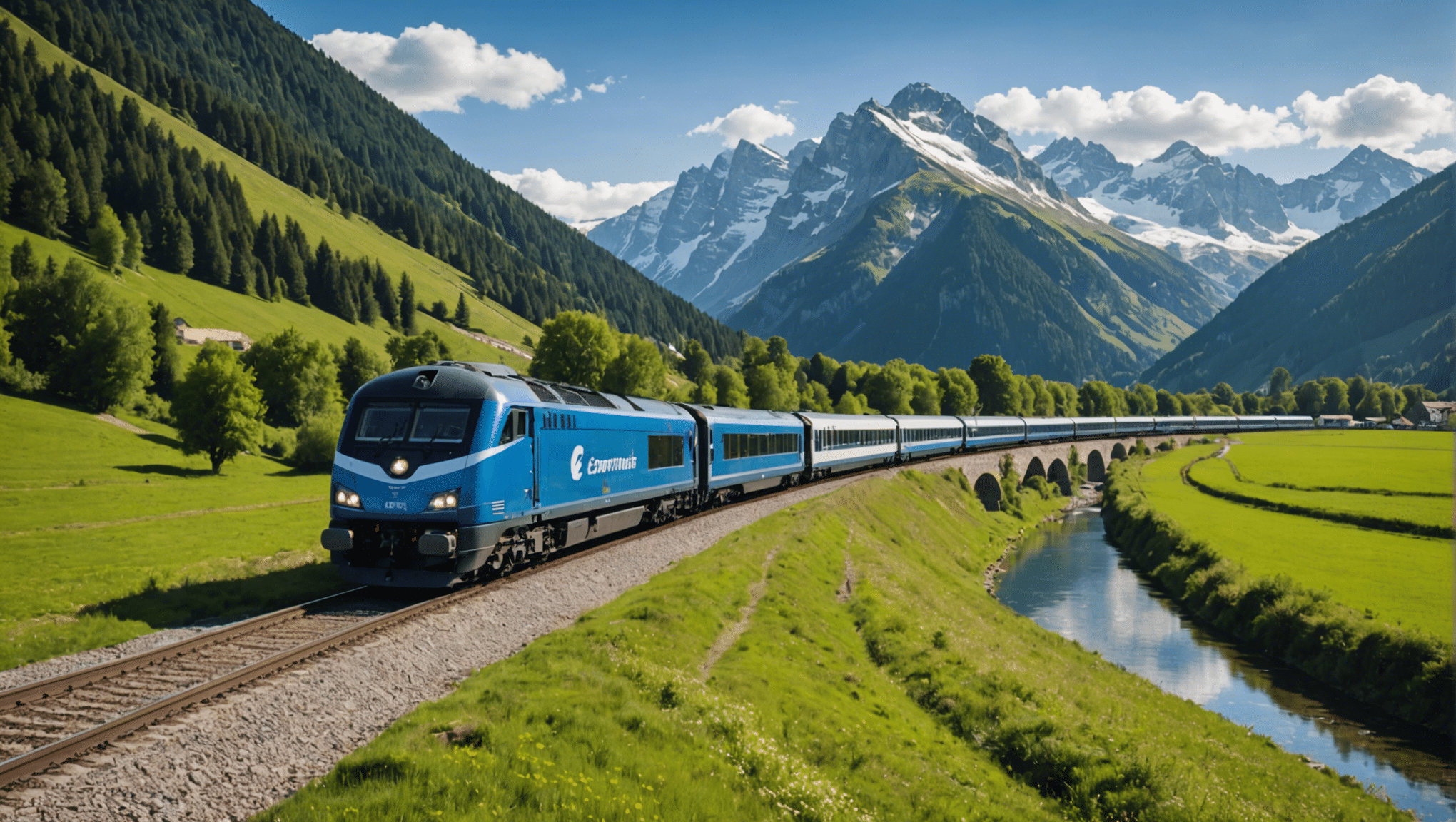 descubra as rotas europeias mais espetaculares através de paisagens deslumbrantes enquanto viaja de trem.