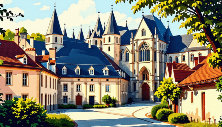 découvrez fontevraud-l’abbaye, l'un des joyaux des plus beaux villages de france, situé dans le maine-et-loire, à travers son patrimoine historique et sa beauté architecturale.