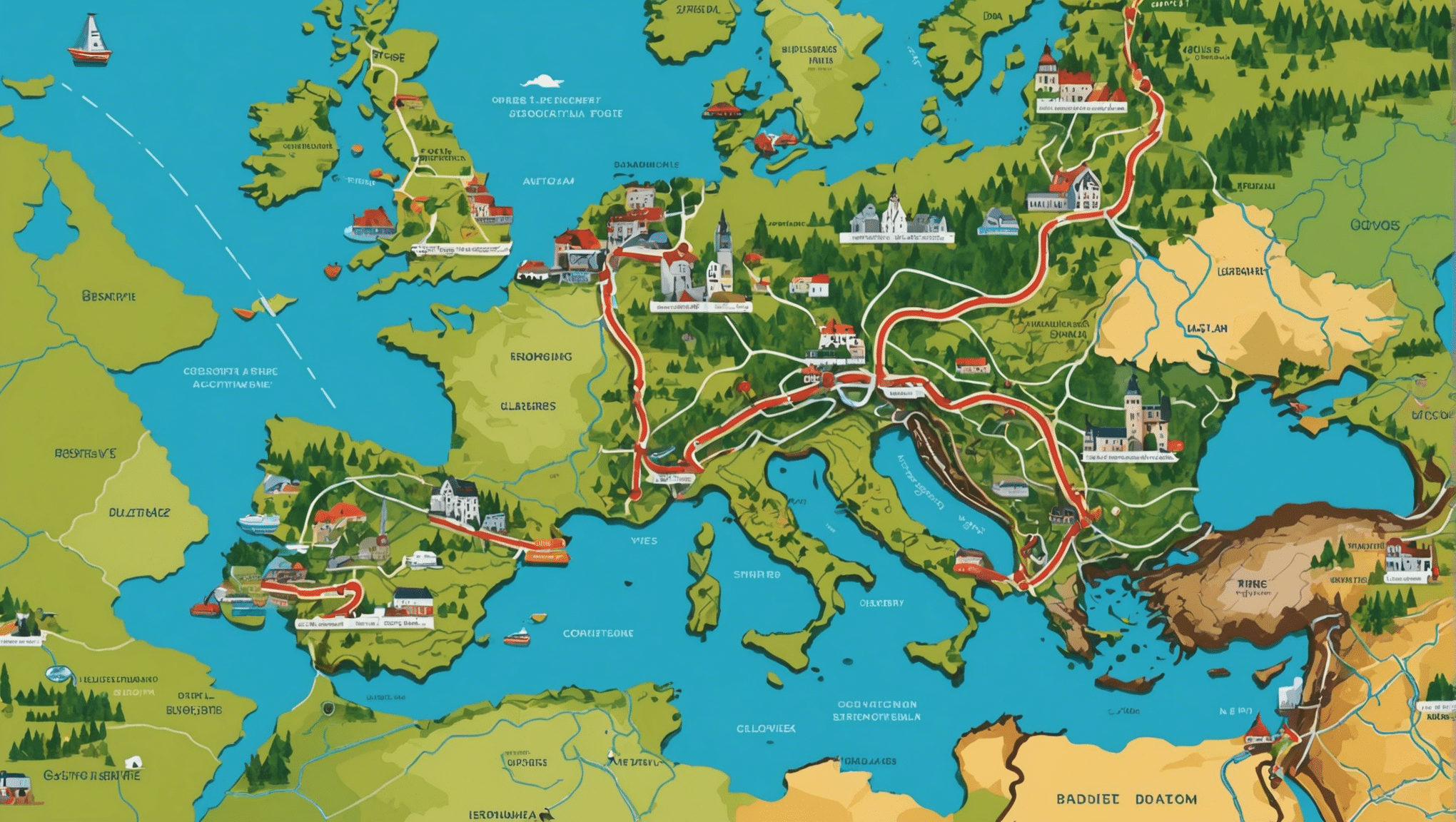 ヨーロッパ全土の最も美しいサイクリング ルートを発見し、大陸の雄大な風景に沿って冒険に出発しましょう。