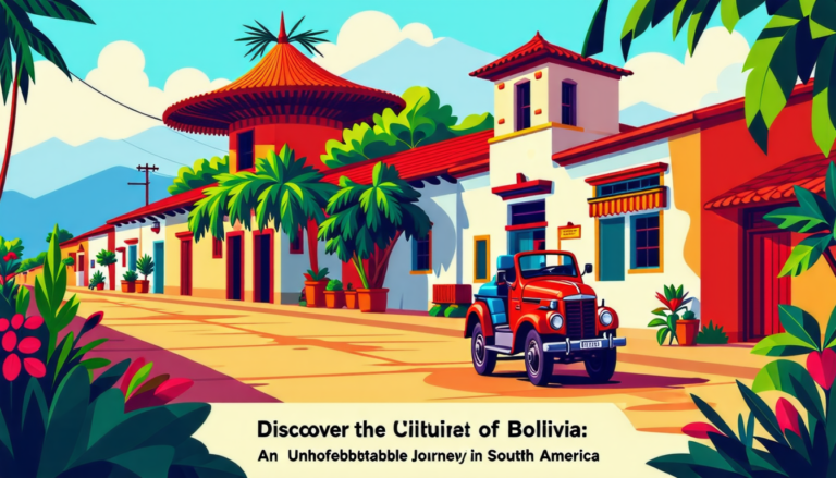 découvrez les richesses culturelles de la bolivie lors d'un voyage inoubliable en amérique du sud. explorez ses traditions, son histoire et sa diversité culturelle unique.