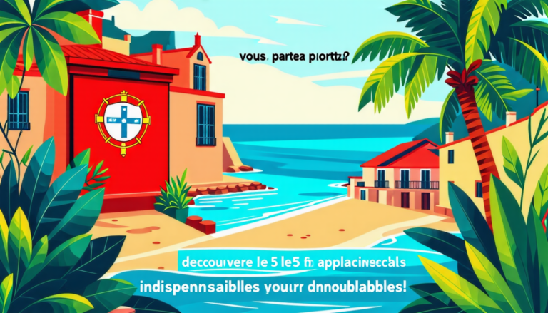 découvrez les 5 applications indispensables pour des vacances inoubliables au portugal.