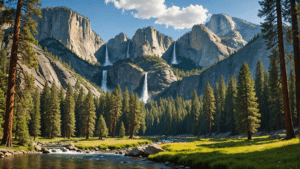 découvrez yosemite en 48 heures : une escapade inoubliable au milieu des majestueuses montagnes, des séquoias géants et des chutes d'eau époustouflantes. plongez dans la beauté naturelle de ce parc emblématique et vivez des moments d'émerveillement.